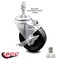 Service Caster 4 Inch Phenolic Wheel Swivel 10mm Threaded Stem Caster with Brake SCC SCC-TS20S414-PHR-TLB-M1015 - alternate 3